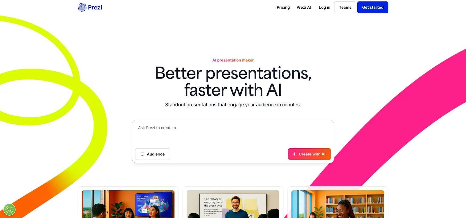 Prezi zoomable canvas for branding portfolio storytelling