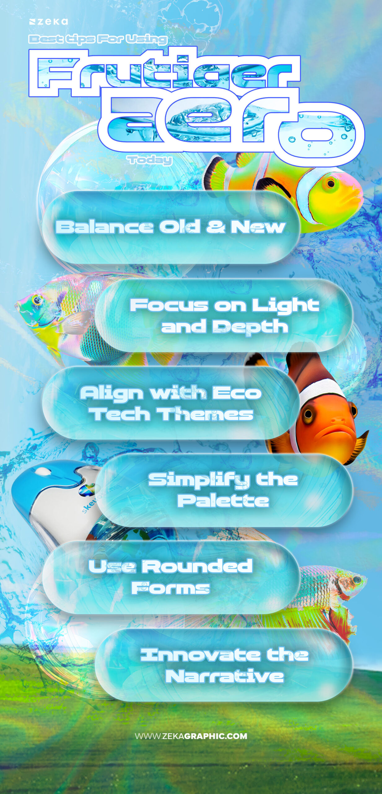 Tips for Using Frutiger Aero Today