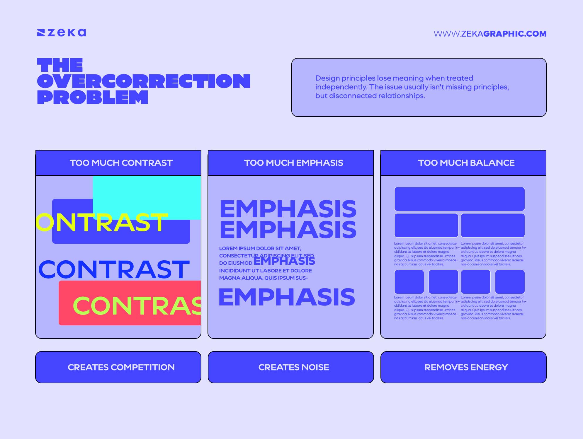 The overcorrection problem in graphic design