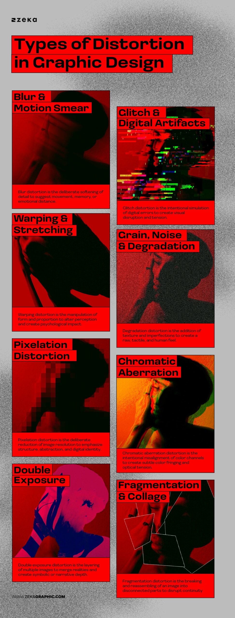 Types of Distortion Used in Graphic Design