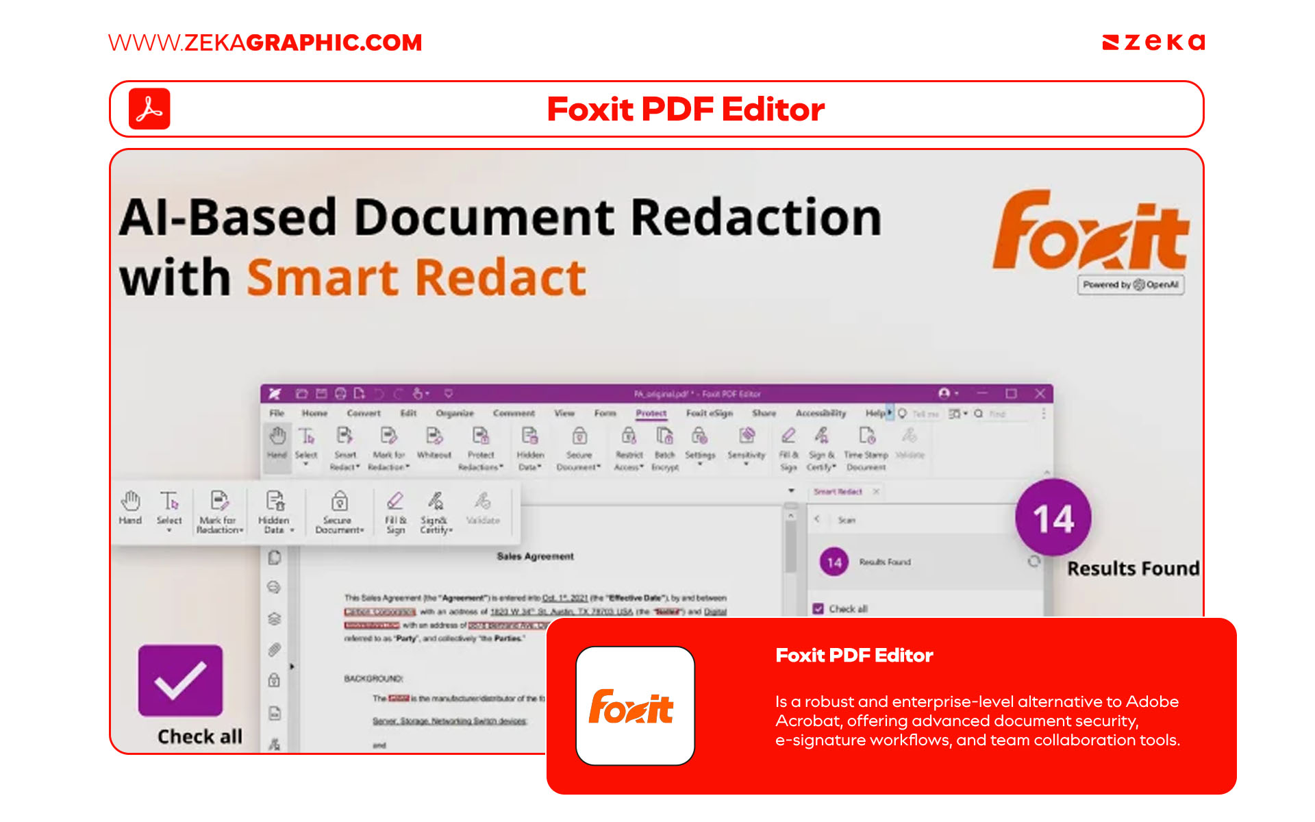 best Adobe Acrobat Alternatives Foxit PDF Editor