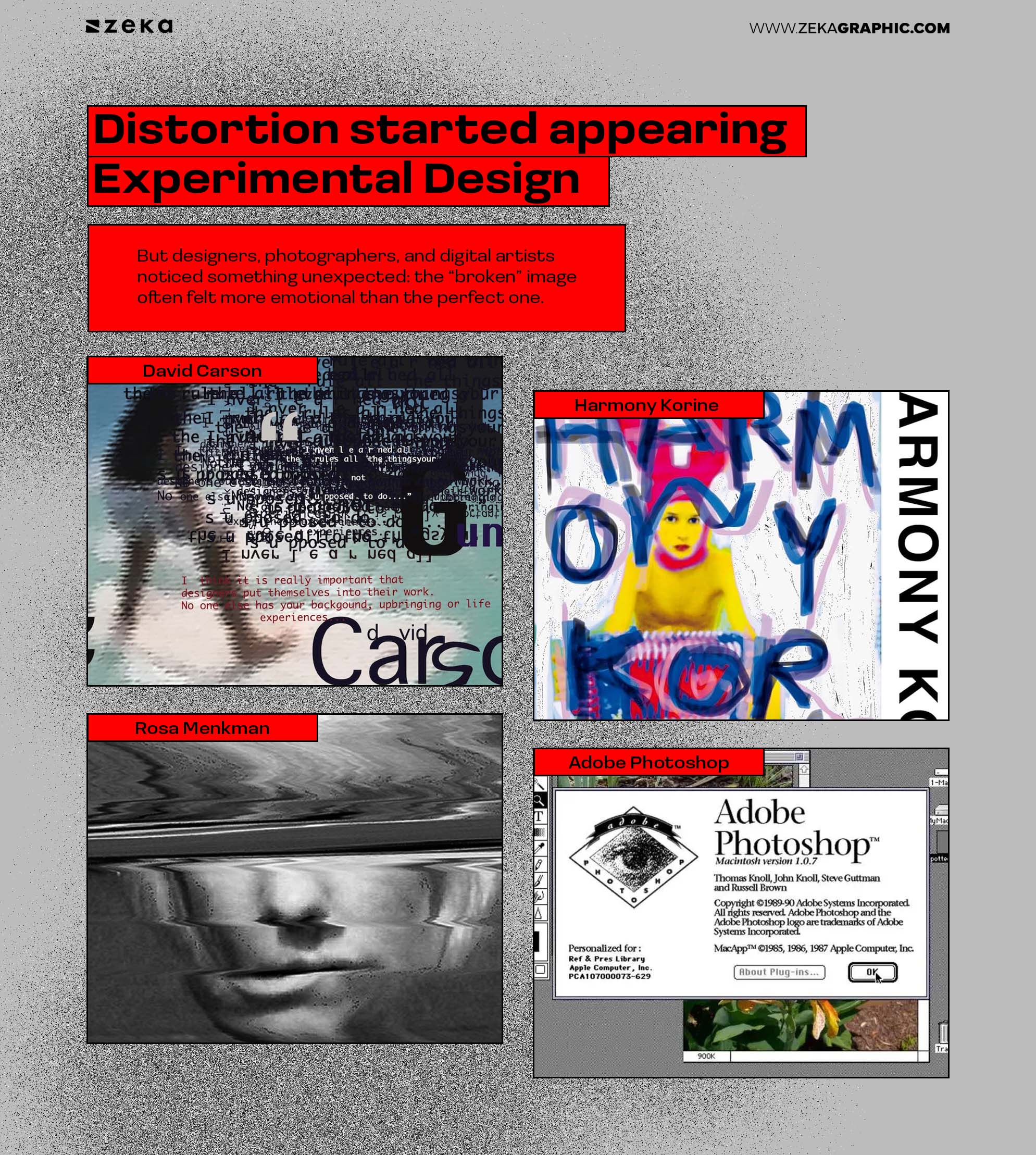 distortion started appearing in experimental design