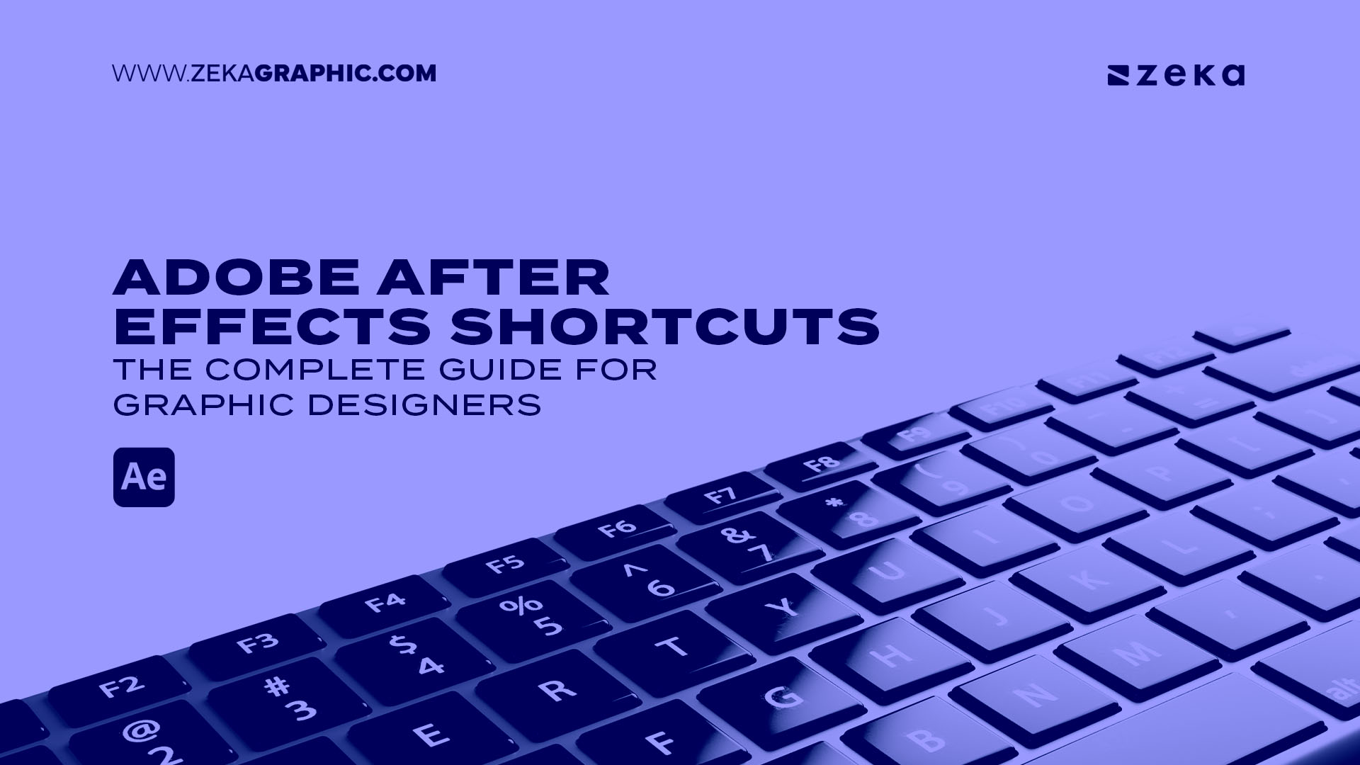 Adobe after effects Shortcuts The Complete Guide for Graphic Designers