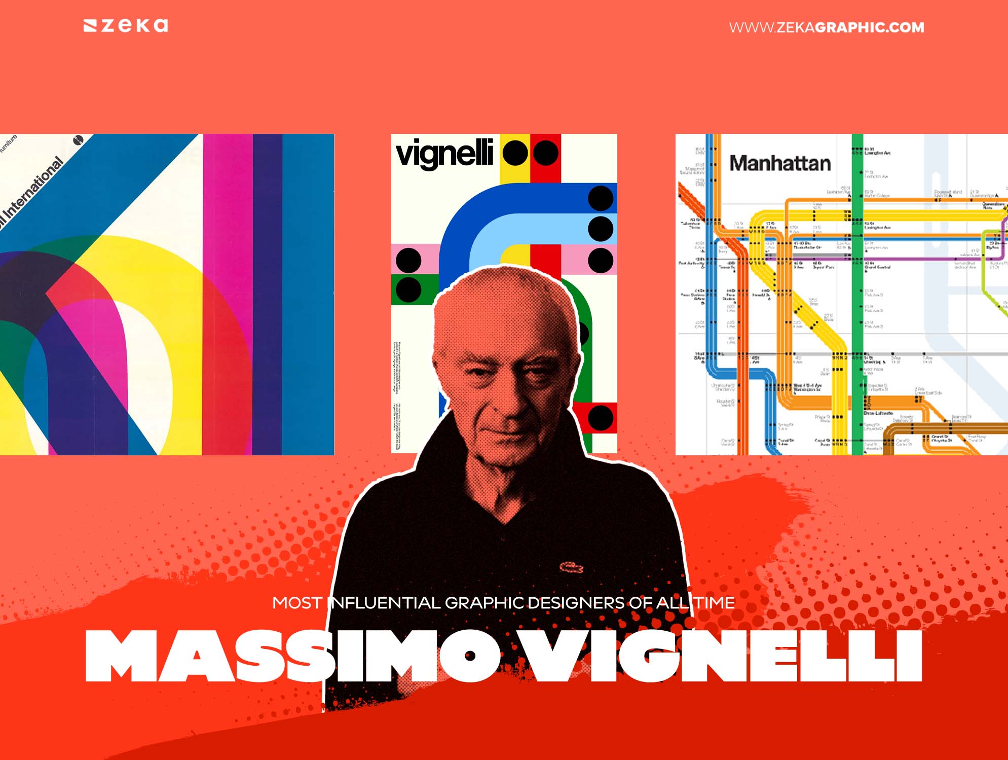 Most Influential Graphic Designers Massimo Vignelli