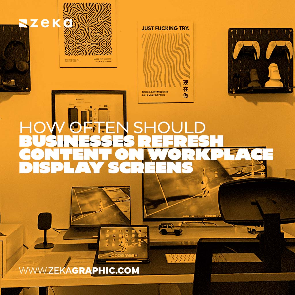 Businesses Refresh Content on Workplace Display Screens