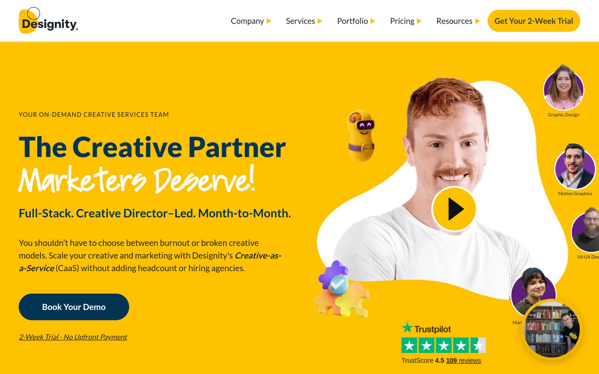 Designity Best for High-Growth Teams Needing Unlimited Design Services