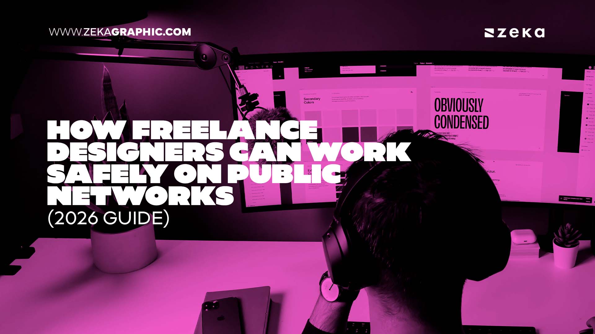 How freelance designers can work safely on public networks (2026 Guide)