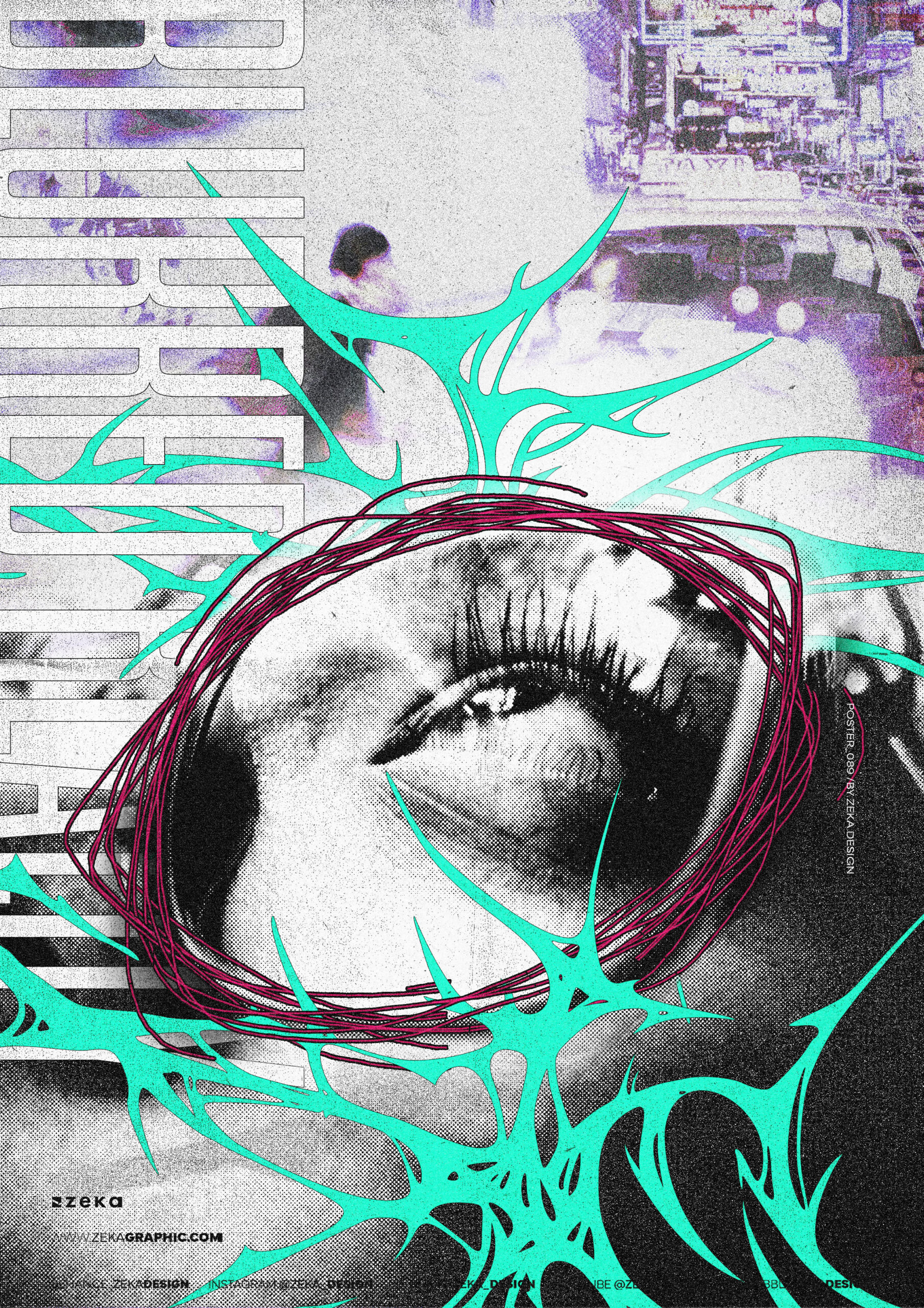 Acid Abstract Eye Collage
