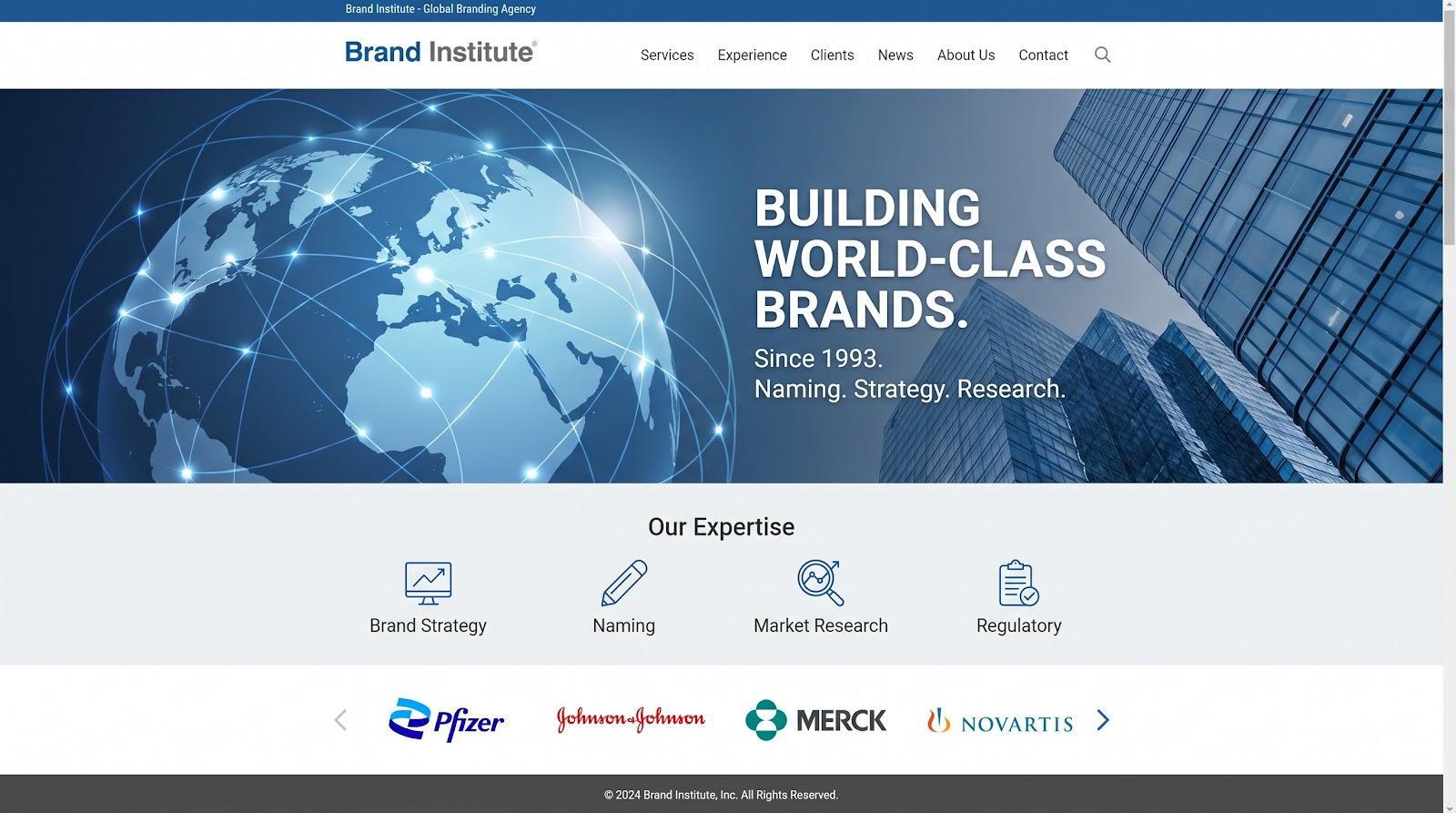 Brand Institute Best for Healthcare and Pharmaceutical Naming