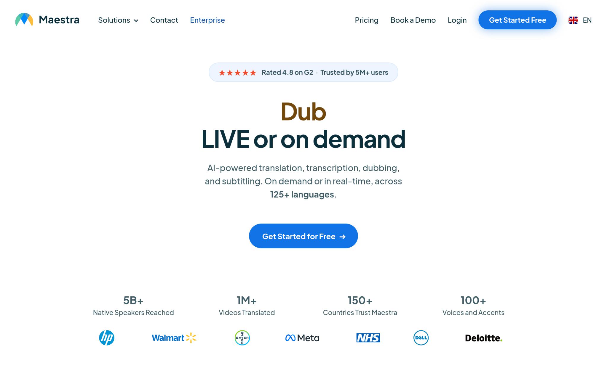 Maestra - Best for Multi-Language Video Transcription and Subtitling