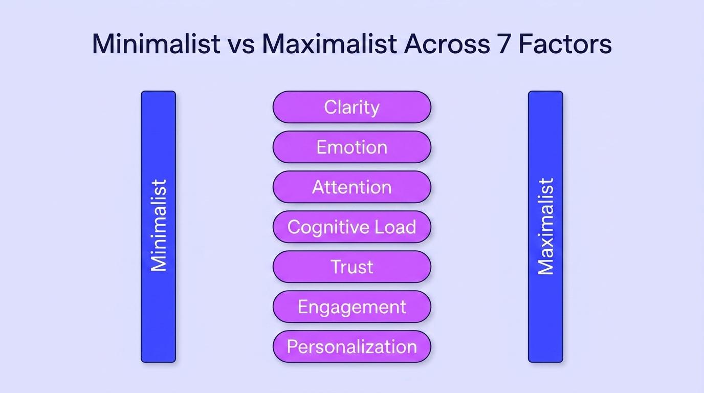 Minimalist vs Maximalist Comparing Conversion Impact Across 7 Factors