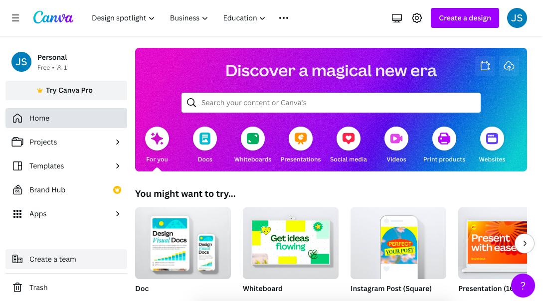 Canva Best for marketing presentations and broader visual content