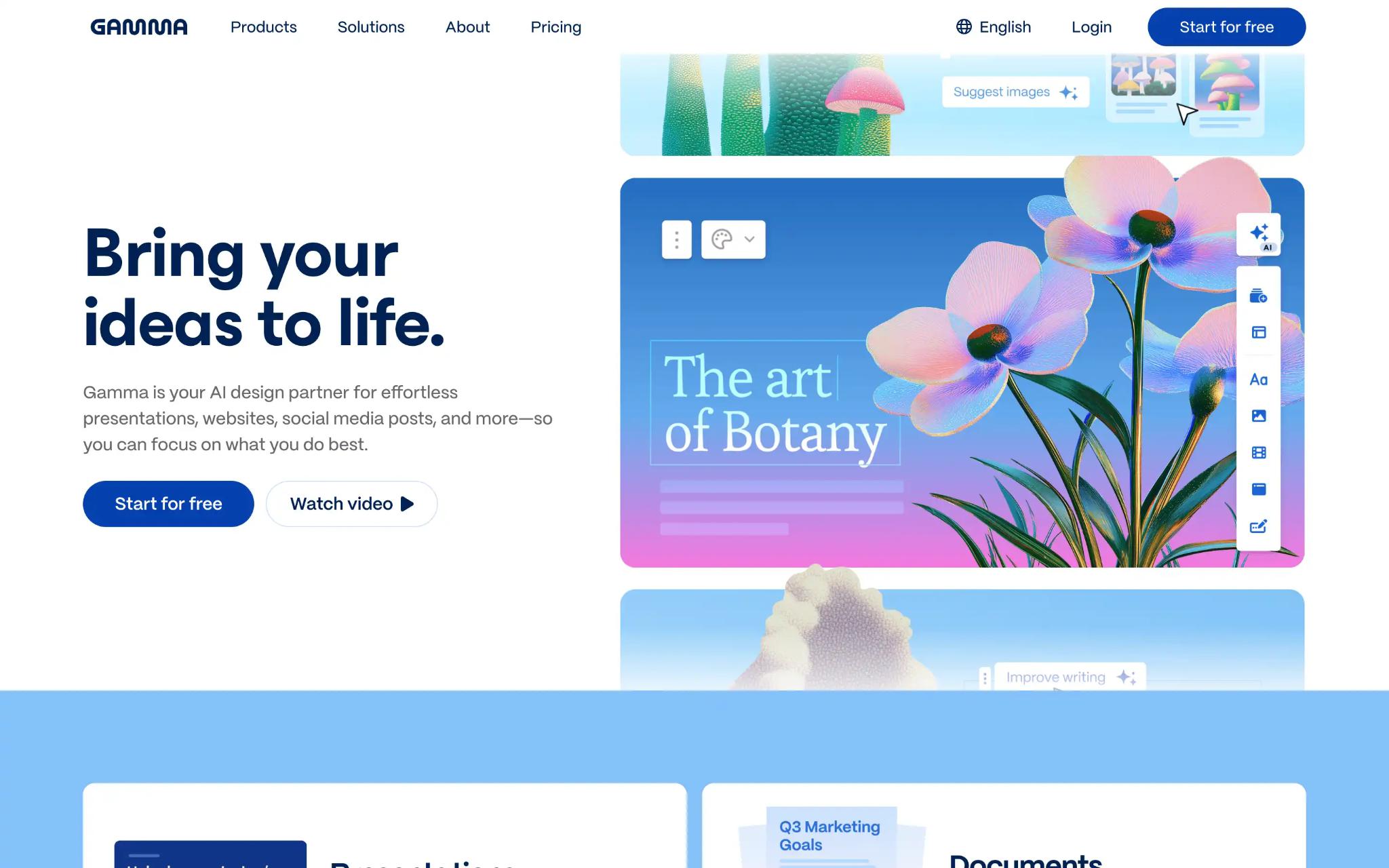 Gamma Best for web-based presentations and visual storytelling