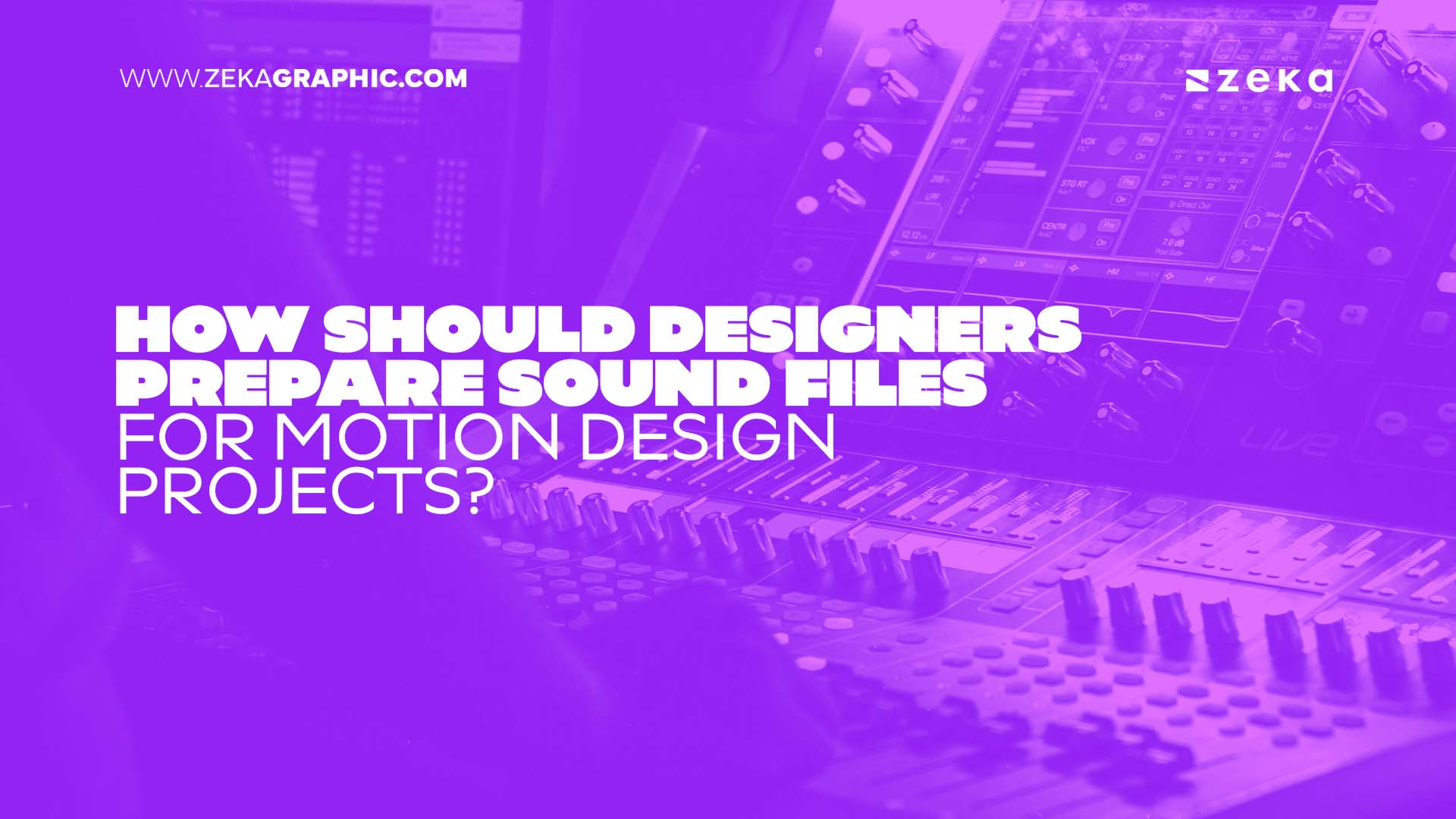 How Should Designers Prepare Sound Files for Motion Design Projects